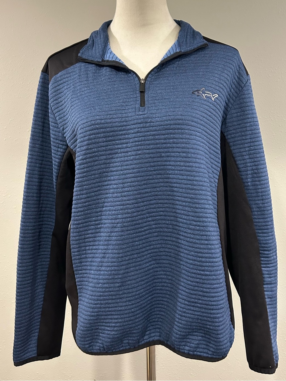 Attack Life Men's Blue Quarter-Zip Sweater Pullover